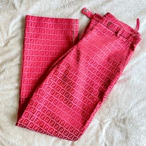 🌺Vintage 90's FENDI FF Zucca Monogram Pants🦩